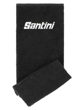 Santini Forza Indoor Training Sweat Towel - Black
