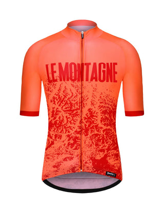 Santini FZ Alpi Men's Short Sleeve Jersey - Fluro Orange