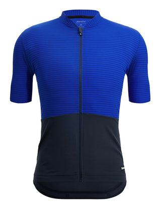 Santini Colore Riga Men's Summer Short Sleeve Jersey - Nautica Blue