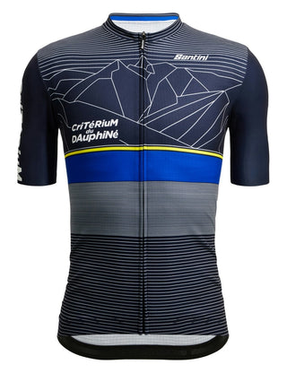 Santini Criterium Du Dauphine Men's Short Sleeve Jersey - Blue