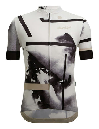 Santini Delta Berg Men's Short Sleeve Jersey - White