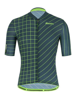Santini Eco Sleek Dinamo Men's Short Sleeve Jersey - Military