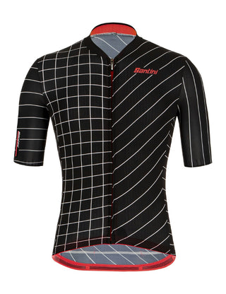 Santini Eco Sleek Dinamo Men's Short Sleeve Jersey - Black Nero