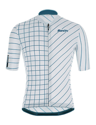 Santini Eco Sleek Dinamo Men's Short Sleeve Jersey - Silver
