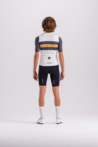 Santini Eco Sleek Bengal 4S Men's Short Sleeve Jersey - White