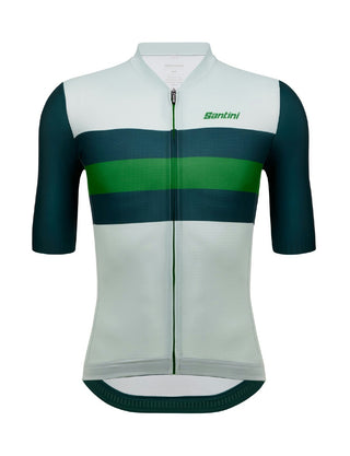 Santini Eco Sleek Bengal 4S Men's Short Sleeve Jersey - Green