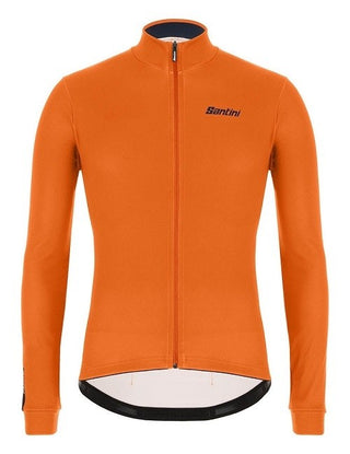 Santini Colore Winter Men's Long Sleeve Jersey - Fluro Orange