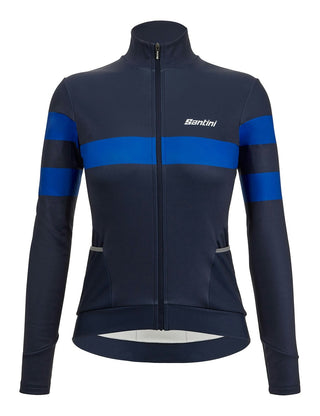 Santini Coral Bengal Women's Long Sleeve Jersey - Nautica Blue