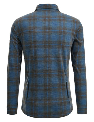 Santini Dylan Gravel Wool Blend Shirt - Blue