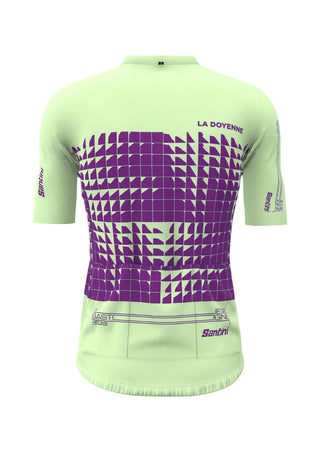 Santini Liege Bastogne Liege Short Sleeve Jersey - Lime