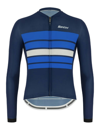 Santini Sleek Bengal Long Sleeve Men's Jersey - Royal Blue