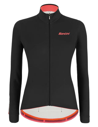 Santini Colore Women's Long Sleeve Jersey - Black Nero