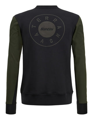 Santini Wind Block Gravel Sweatshirt - Military