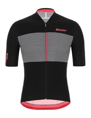 Santini Redux Istinto Men's Short Sleeve Jersey - Black Nero