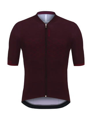 Santini Redux FZ Men's Short Sleeve Jersey - Bordeaux