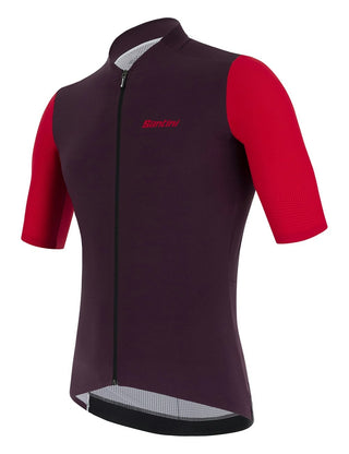 Santini Redux Vigor Men's Short Sleeve Jersey - Red