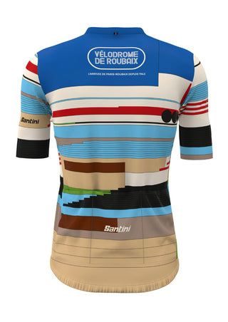 Santini Paris Roubaix Short Sleeve Jersey - Print