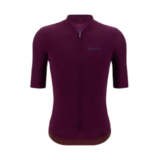 Santini Sensation Short Sleeve Summer Jersey - Burgundy
