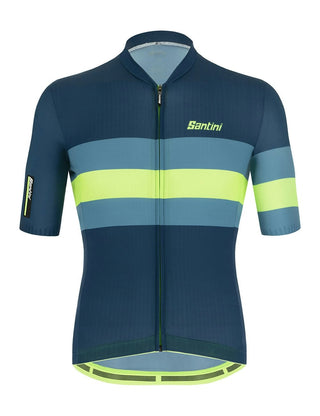 Santini Sleek Bengal Men's Short Sleeve Jersey - Fluro Green