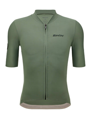 Santini Terranova Stone Unisex Short Sleeve Jersey - Military Green