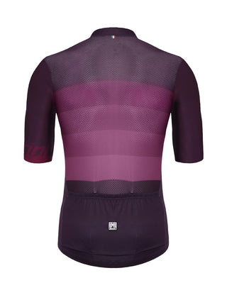 Santini Tono 2.0 FZ Men's Short Sleeve Jersey - Bordeaux