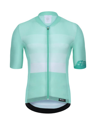Santini Tono 2.0 FZ Men's Short Sleeve Jersey - Light Blue