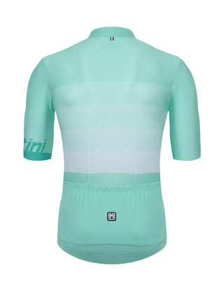Santini Tono 2.0 FZ Men's Short Sleeve Jersey - Light Blue