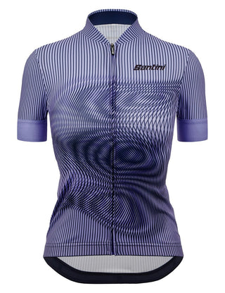 Santini Delta Vortex Women's Summer Short Sleeve Jersey - Lilac