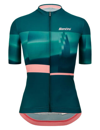 Santini Mirage Women's Summer Short Sleeve Jersey - Teal