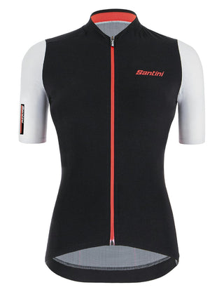 Santini Redux Stamina Women's Short Sleeve Jersey - Black Nero