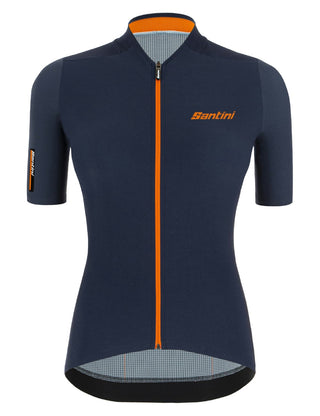 Santini Redux Stamina Women's Short Sleeve Jersey - Nautica Blue