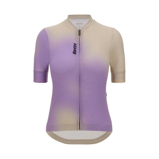 Santini Sport Woman's Short Sleeve Jersey Slim Fit - Cappuccino