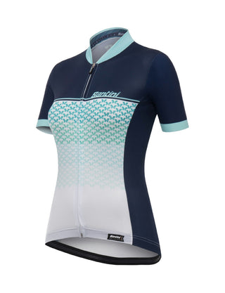 Santini Volo FZ Women's Short Sleeve Jersey - Aqua