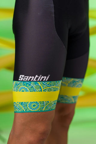Santini Team Australia Replica Bib-Shorts - Black