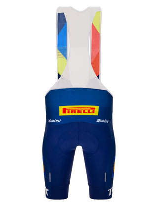 Santini Lidl Trek Team Replica Bib-Shorts Ecomax - Blue