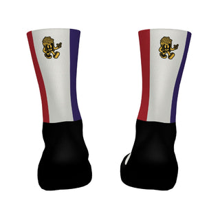 Santini TDF Grand Depart Lille Stage Socks - Print