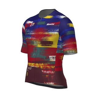 Santini TDF Arrivee Bash 50th Anniversary Short Sleeve Jersey - Print
