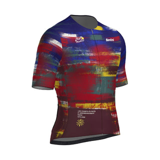 Santini TDF Arrivee Bash 50th Anniversary Short Sleeve Jersey - Print