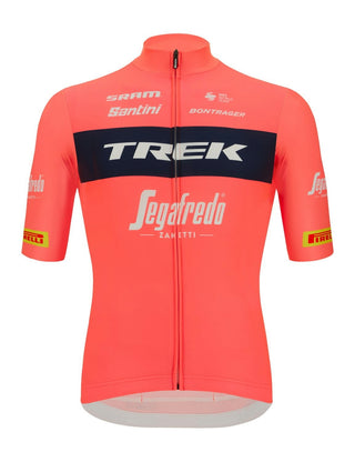 Santini Trek Segafredo Team Replica Jersey - Granatina Pink