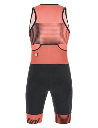 Santini Freccia Redux Sleeveless Aero Trisuit - Granatina Pink