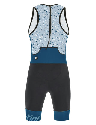 Santini Pietra Sleek Men's Sleeveless Trisuit - Teal