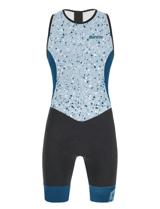 Santini Pietra Sleek Men's Sleeveless Trisuit - Teal