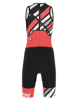 Santini Raggio Redux Women's Sleeveless Aero Trisuit - Granatina Pink