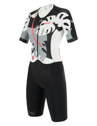 Santini Viper Maui short Sleeve Women's Trisuit - Granatina Pink