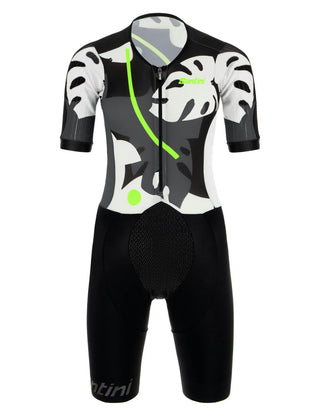Santini Viper Maui short Sleeve Women's Trisuit - Fluro Green