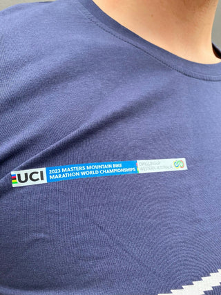 Santini Dwellingup 100 Master Marathon World Champs Short Sleeve T-Shirt - Blue