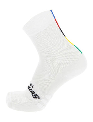 Santini UCI Official W/C High Profile Socks - White