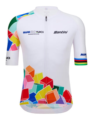 Santini UCI Glasgow Mapei-Uci 30 Anniversary Short Sleeve Jersey - Print