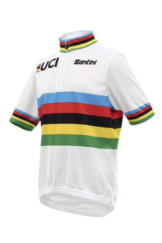 Santini UCI Official World Champion Kids Short Sleeve Jersey