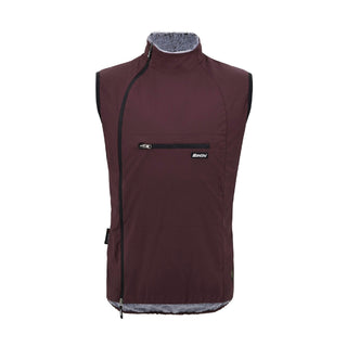 Santini Alpha Pack Gravel Sleeveless Vest - Burgundy